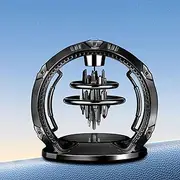 Car Solar Aromatherapy Ornament, Sky City Car Air Freshener Diffuser, Car Decoration Accessories,Rotatable Air Purifier Aromatherapy,Car Perfume Diffuser for Car and Home Interior Fragrance (Black)
