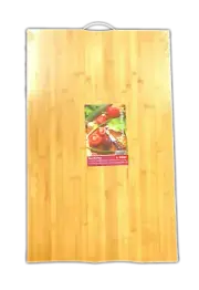 EXTRA Large Carbonised Bamboo Cutting Kitchen Chopping Board w Handle 41 x66.5cm