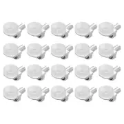 20Pcs 1/5'' Shelf Pegs, 0.87''x0.46''x0.55'' Metal Cupboard Shelf Support Pegs
