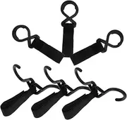 CIMAXIC 6Pcs Nylon Stroller Hooks for Bags Stroller Accessories Easy to Install Multi Functional Hanging Hooks for Shopping Diaper Bags and More