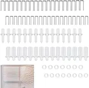 Shutter Repair Pins Plantation Shutters Washers Repair Kit, 85Pcs Repair Plantation Shutters Tool Set,Shutter Repair Kit,Spring Loaded Shutter Pins Replacement and Tilt Rod Shutter Louvers Staples