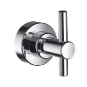 ECKOREA® Polished Chrome Robe & Towel Hook ECK-280O Durable Zinc Alloy Screw-in
