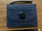 MIMCO Dark Blue Diamonds Medium Pouch Classico Wallet Purse Clutch
