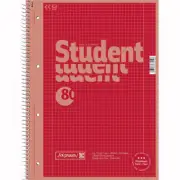 Spiral Notebook Red din A4 Lines 28