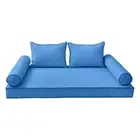 *COVER ONLY*-Style 4 Daybed Mattress Bolster Pillow Contrast Pipe Crib-AD102