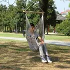 Outdoor Camping Garden Adult Swing Hanging Hammock Indoor Rope Chair EC