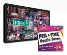 23x28 Frame Black for Jigsaw Puzzles with Puzzle Glue Sheets and UV Acrylic