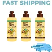 3x Garnier Ultra Doux Avocado Oil & Shea Butter To Very Dry & Leave-In 200 ml