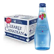 Clearly Canadian Country Raspberry Sparkling Spring Water Beverage, Natural &...