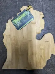 State Of Michigan Shaped Serving & Cutting Board | Totally Bamboo | 13” x 10.75”
