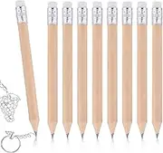 NQEUEPN HB Wood Pencils, 100 Pack Mini Round Pencils for Preschoolers, Kids, Artists, Golf Pencils with Erasers, 4 Inch
