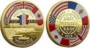 Anniversary Challenge Coin - D-Day 80th Anniversary Challenge Coin for Collectors, Metal D Day 80th Anniversary Coin, Unique Decorations for 80Th World War Ii Anniversary A Piece of History