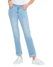 Nic+Zoe Mid Rise Girlfriend Jeans in Breeze & Atlantic