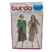 Burda 5210 Misses Jacket Skirt Top 16 - 26 Pattern Uncut FF OOP