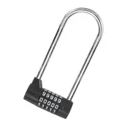 Combination Padlock, 5 Digit Gym Locker Lock Zinc Alloy Padlock (Black)