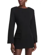 Nonchalant Label Long Sleeve Mini Dress