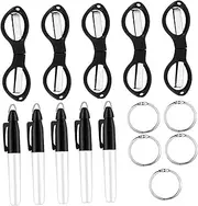 Tofficu Travel-friendly Scissors Nurse Markers Kit Compact Folding Scissors Pens Perfect for Anywhere