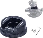 Mechrig Cold Shoe Mount Adapter with 1/4"-20 Thread, Universal Aluminum Camera Accessory for Microphone, LED Light, Monitor – 30×13.5mm, 19.5g, Anti-Slip Design (62029)