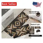 Waterproof Non-Slip Kitchen Rugs with Aztec Print - Set of 2 Ergonomic Mats