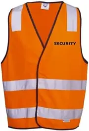 HI-VIZ SECURITY SAFETY DAY/NIGHT VEST