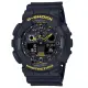 【CASIO 卡西歐】G-SHOCK 潮流警示 搶眼黑黃 雙顯系列 GA-100CY-1A_51.2mm