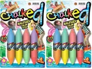 JA-RU Jumbo Double Sided Sidewalk Chalk (2 Pack) Non-Toxic & Washable Colored...
