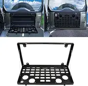 YIWANG Aluminum Alloy Black Car Rear Door Foldable Table Cargo Shelf Storage Tailgate Table for Land Rover Defender 110 2020-2022