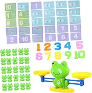 ifundom 1 Set Frog Scales Math Calculation Balance Game Math Learning Desktop Balance Frogs Balance Scale Scale Colorful Plastic
