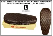 Fits Enfield INTERCEPTOR 650 & CONTINENTAL GT 650 SIGNATURE BENCH BROWN SEAT