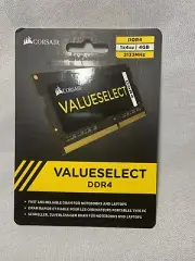 CORSAIR VALUE SELECT 4GB DDR4 2133MHZ. NEW IN SEALED PACKAGE