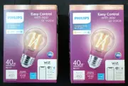 Philips 40W Equiv Smart Wi-Fi LED Tuneable White Wiz Bluetooth Light Bulb 2 Pack