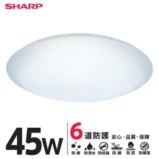 【燈王的店】SHARP 夏普 高光效LED 45W漩悅吸頂燈 DL-ZA0025 DL-ZA0026 DL-ZA0027