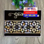 Rectangle flower border metal craft die cut cutting paper machine cutters
