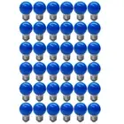 36 Pcs E27 Blue Color LED Golf Bulb Plastic Shell SMD 2835 Light Bulbs for Party
