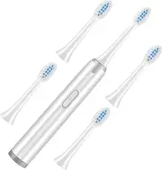 MOLUCKFU Elegant Electric Toothbrush Tooth Cleaning Device Rotating Scrubbing Brush Wireless Oral Cleaning Brush