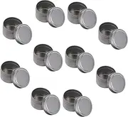 AUTSUPPL Practical Tinplate Aromatherapy Candle Jars 10pcs Sweet Storage Containers Lid for Candy Tea