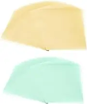 uxcell 60 Sheets Vellum Paper 8.5x11inches, Printable Translucent Paper 100GSM Colored for Invitations Laser Inkjet Printing Card Making Crafting Wedding Tracing, Beige Gold/Light Blue