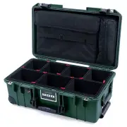 Trekking Green 1535 case w/ black tsa locks - Trekpak dividers & computer pouch.