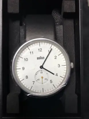 慧眼Z │Braun 經典黃小秒針 石英錶 BN0024 皮錶帶 白面 極簡 百靈 Max Bill 包浩斯 Nomos