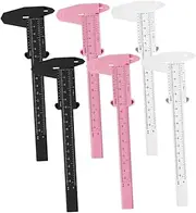 OATIPHO 6Pcs Eyebrow Ruler Double Scale Calipers for Precise Eyebrow Measurement for Professional Makeup Artists Home Use Durable Easy to Read Design