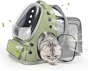 Cawypety Expandable Cat Backpack,Cat Bubble Backpack Carrier for Carrying Cats, Pets and Small Dogs,Airline-Approved,Designed for Travel, Hiking, Walking,Car