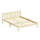 Artiss Bed Frame Wooden Double Size Base Pine Timber Mattress Foundation Oak oak