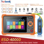 Rsrteng 4.3 inch OTDR Fiber Optic Tester Multifunction OPM VFL OLS RJ45 USB