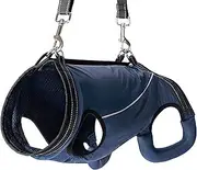 Dog Lift Harness Full Body Support & Recovery Sling Pet Lift Vest Adjustable Straps with Handle for Old, Joint Injuries, Arthritis,Disabled Dogs Walk Sturdy and Durable (Navy, X-Large)