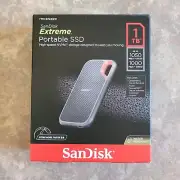 NIB NEW SanDisk Extreme Portable SSD 1 TB 1050 MBS READ 1000 WRITE High Speed
