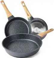 Frying Pans Nonstick Induction Frying Pan Set Granite Skillet Pans for Cooking
