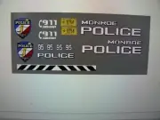 Monroe Wisconsin Police Car Decals 1:24 Custom