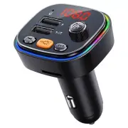 Car Bluetooth FM Transmitter Radio Adapter with Microphone & 2 USB2461