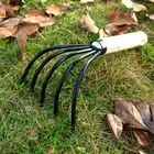 Gardeners Claw Rake Rebar with Handle Agriculture Farming for Vegetable Flower