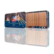 Lightfast Colored Pencils 72 Tin, Set of 72, 4mm Wide Core, 100% Lightfast, O...